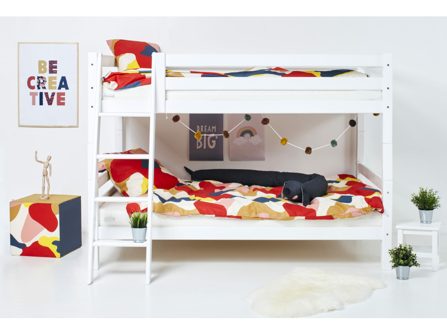 Hoppekids ECO Luxury stapelbed 120x200 - schuine ladder - Afbeelding 2