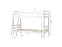Hoppekids ECO Luxury stapelbed 90x200 - schuine ladder - Afbeelding 4