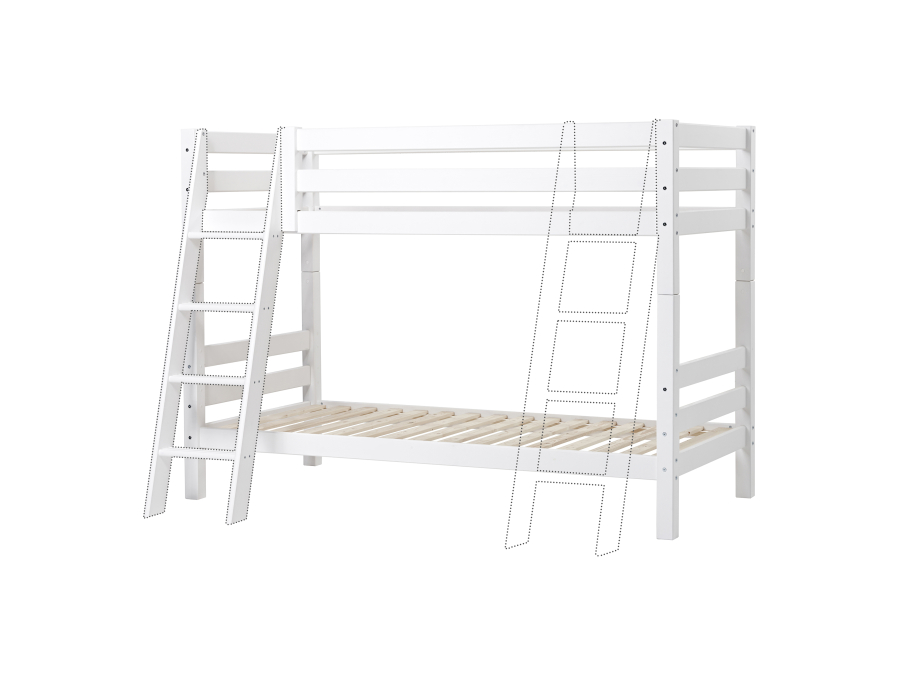 Hoppekids ECO Luxury stapelbed 90x200 - schuine ladder - Afbeelding 5