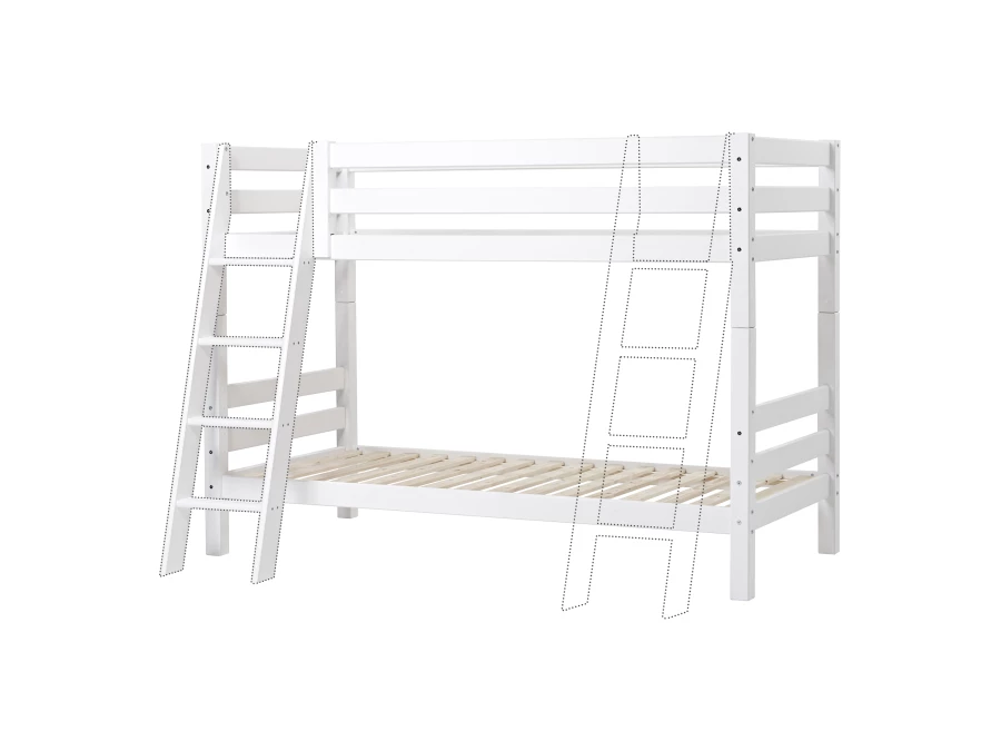 Hoppekids ECO Luxury stapelbed 90x200 - schuine ladder - Afbeelding 5