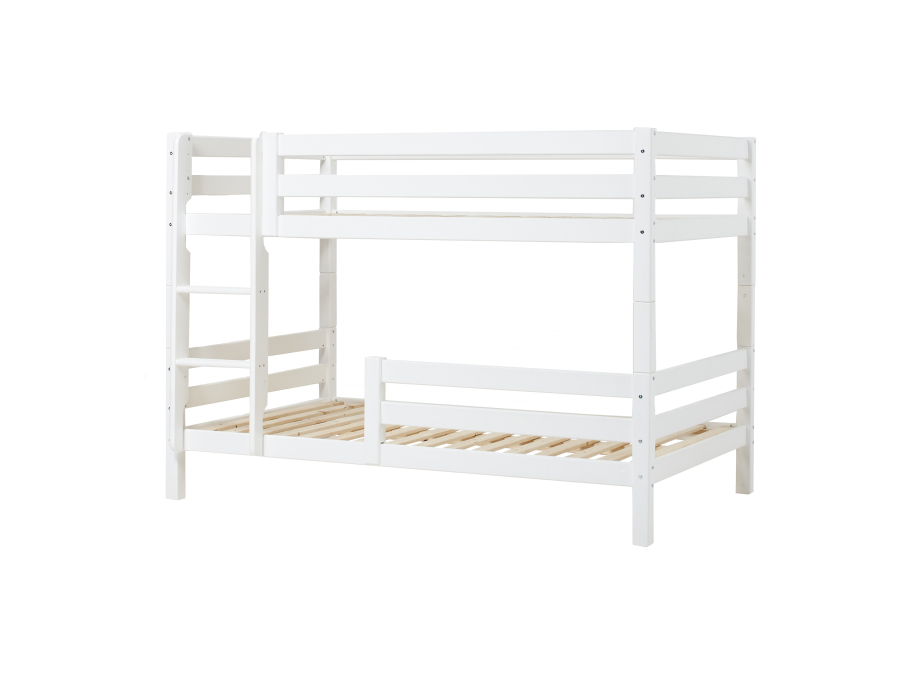 Hoppekids ECO Luxury stapelbed met uitvalbeschermer 120x200 - rechte ladder