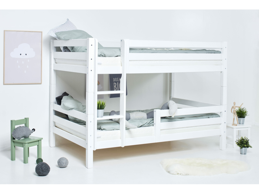 Hoppekids ECO Luxury stapelbed met uitvalbeschermer 120x200 - rechte ladder - Afbeelding 3