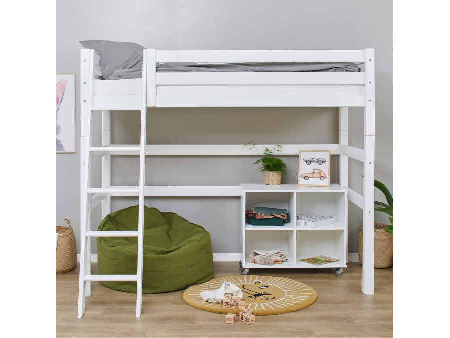 Hoppekids ECO Luxury hoogslaper 90x200 - schuine ladder - Afbeelding 4