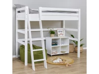 Hoppekids ECO Luxury hoogslaper 90x200 - schuine ladder - luxe bodem - Afbeelding 2