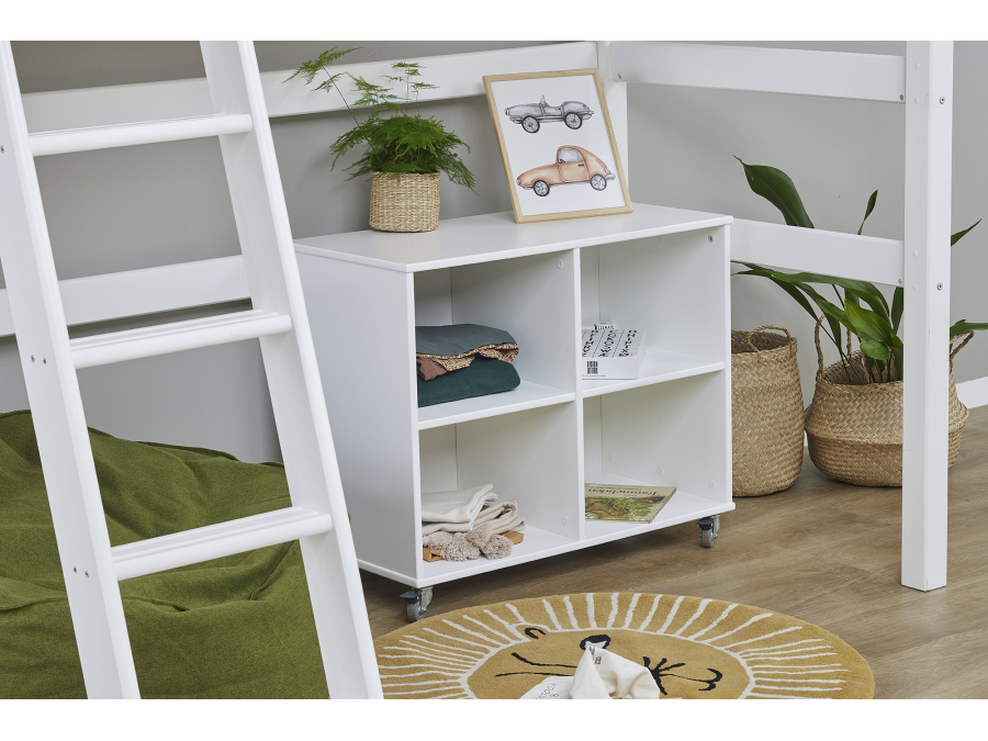Hoppekids ECO Luxury hoogslaper 90x200 - schuine ladder - Afbeelding 10