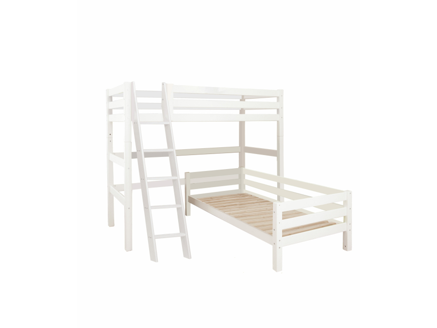 Hoppekids ECO Luxury hoekstapelbed 90x200 - schuine ladder