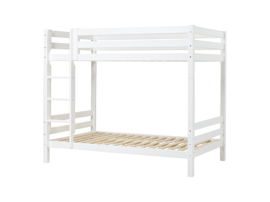 Hoppekids ECO Luxury hoog stapelbed 120x200 - rechte ladder