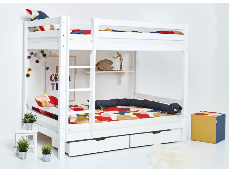 Hoppekids ECO Luxury hoog stapelbed 120x200 - rechte ladder - Afbeelding 7