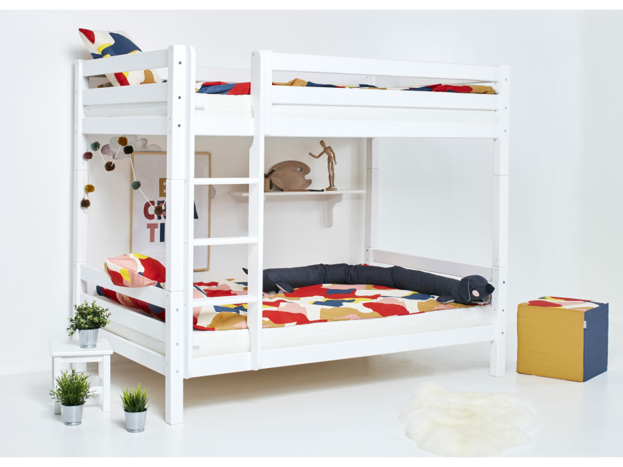 Hoppekids ECO Luxury hoog stapelbed 120x200 - rechte ladder - Afbeelding 3