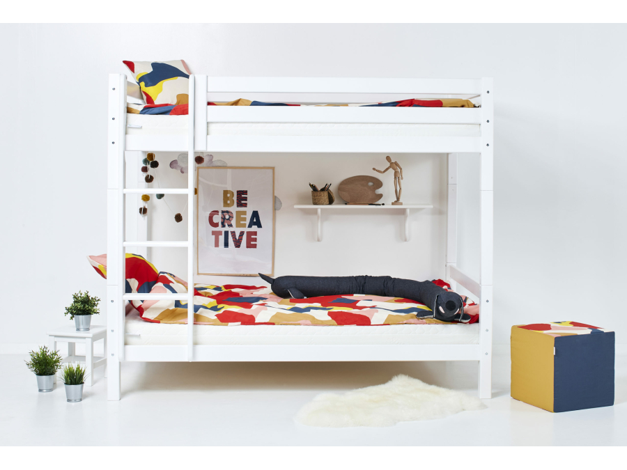 Hoppekids ECO Luxury hoog stapelbed 120x200 - rechte ladder - Afbeelding 2