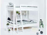 Hoppekids ECO Luxury hoog stapelbed 120x200 - schuine ladder - Afbeelding 3