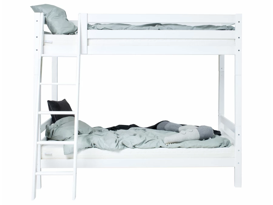 Hoppekids ECO Luxury hoog stapelbed 120x200 - schuine ladder - Afbeelding 5