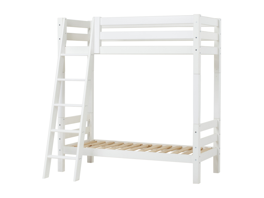 Hoppekids ECO Luxury hoog stapelbed 70x160 - schuine ladder