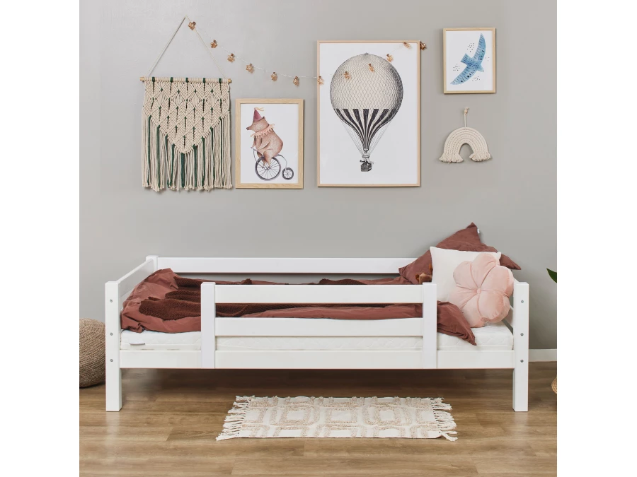 Hoppekids ECO Luxury bedbank met 1/2 uitvalbeschermer 90x200 - Afbeelding 2