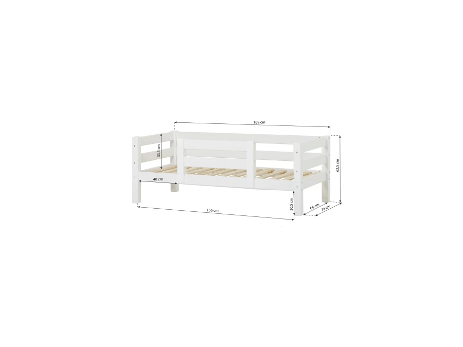 Hoppekids ECO Luxury juniorbed met 1/2 uitvalbeschermer 70x160 - Afbeelding 5