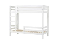 Hoppekids ECO Luxury hoog stapelbed met uitvalbeschermer 90x200 - rechte ladder - luxe bodems