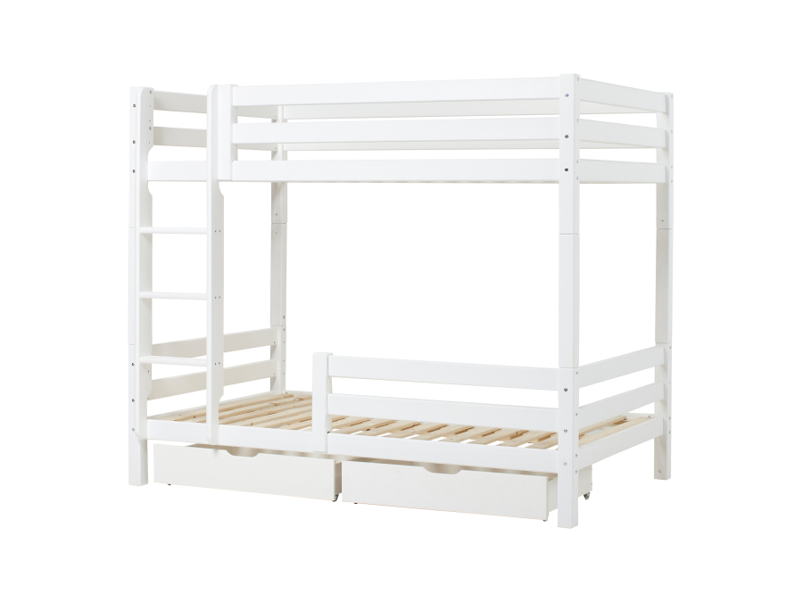 Hoppekids ECO Luxury hoog stapelbed met uitvalbeschermer 120x200 - rechte ladder - Afbeelding 5