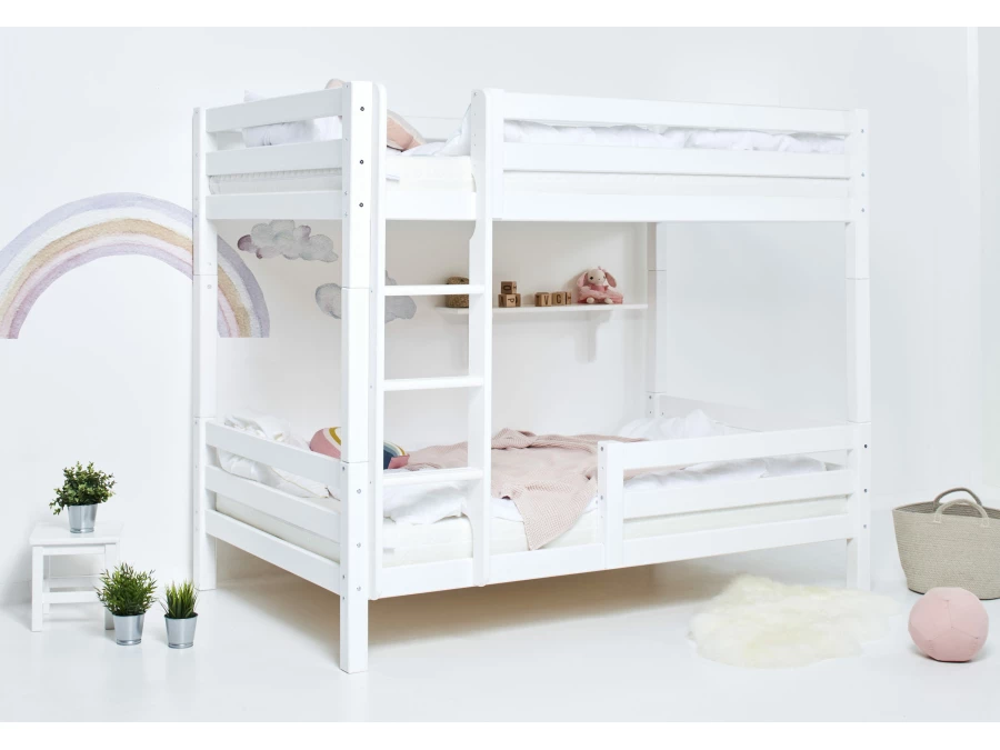 Hoppekids ECO Luxury hoog stapelbed met uitvalbeschermer 120x200 - rechte ladder - Afbeelding 3