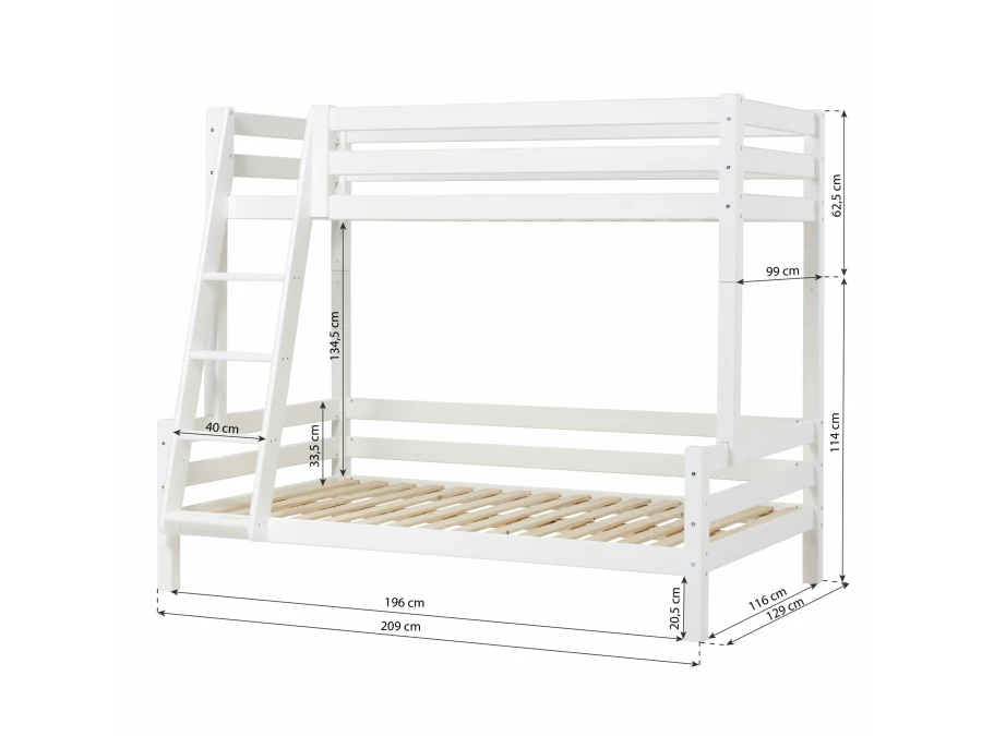 Hoppekids ECO Luxury familie stapelbed 90/120x200 - Afbeelding 9