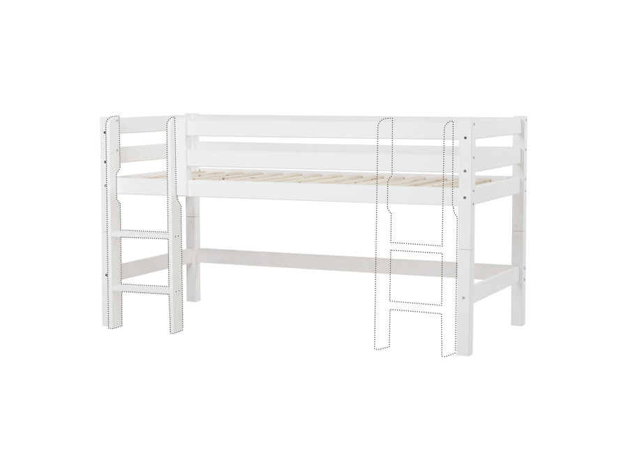 Hoppekids ECO Luxury halfhoogslaper 90x200 - rechte ladder - luxe bodem - Afbeelding 4