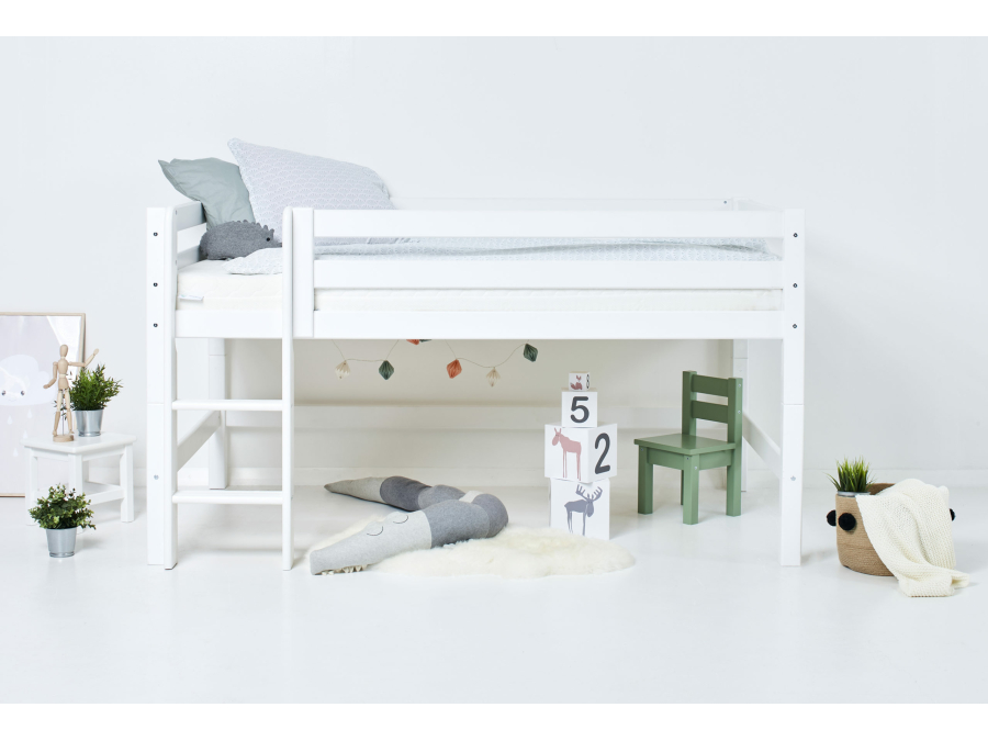 Hoppekids ECO Luxury halfhoogslaper 120x200 - rechte ladder - Afbeelding 2
