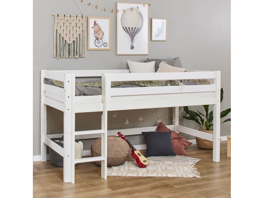 Hoppekids ECO Luxury halfhoogslaper 90x200 - rechte ladder - Afbeelding 3