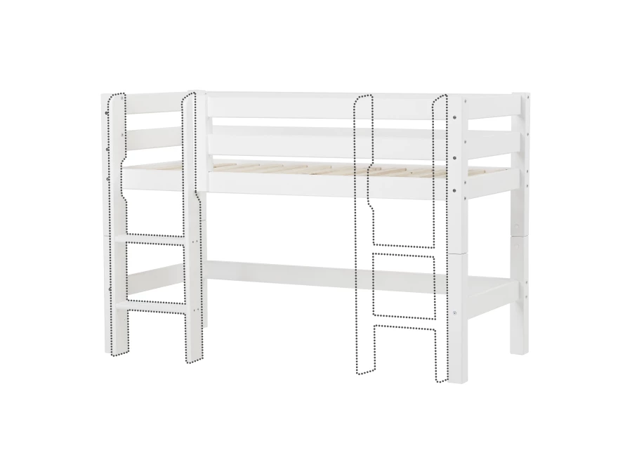 Hoppekids ECO Luxury halfhoogslaper 70x160 - rechte ladder - Afbeelding 5