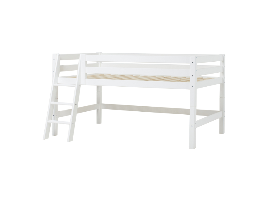 Hoppekids ECO Luxury halfhoogslaper 120x200 - schuine ladder