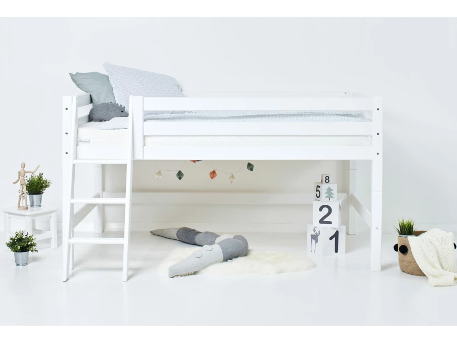 Hoppekids ECO Luxury halfhoogslaper 120x200 - schuine ladder - Afbeelding 2