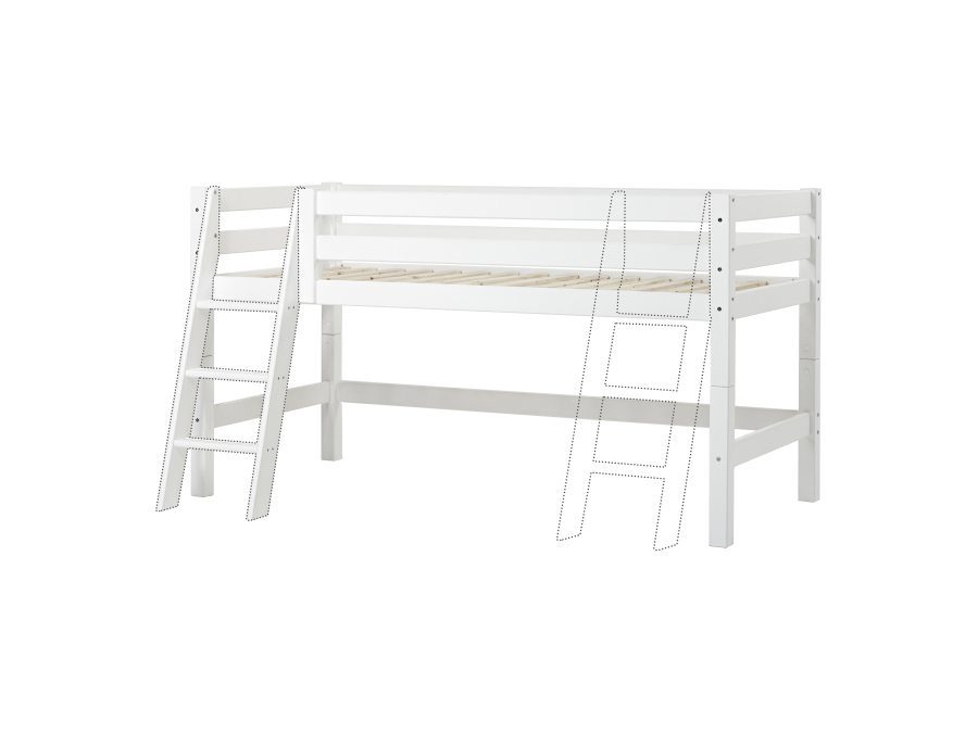 Hoppekids ECO Luxury halfhoogslaper 90x200 - schuine ladder - Afbeelding 8