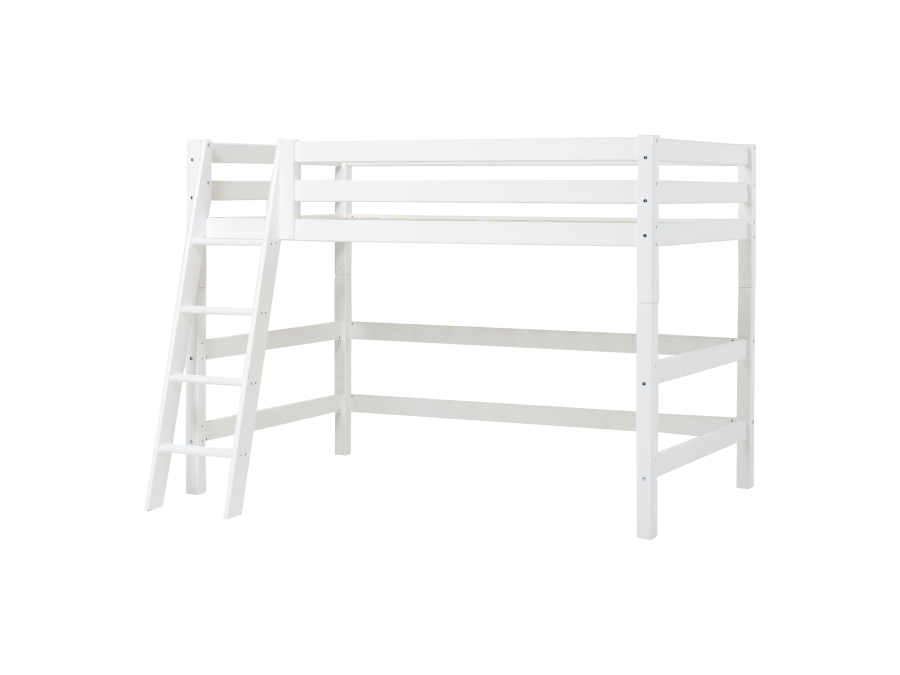 Hoppekids ECO Luxury verhoogde halfhoogslaper 120x200 - schuine ladder