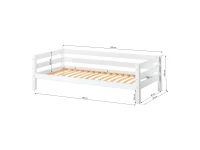 Hoppekids ECO Luxury bedbank 90x200 - luxe bodem - Afbeelding 3