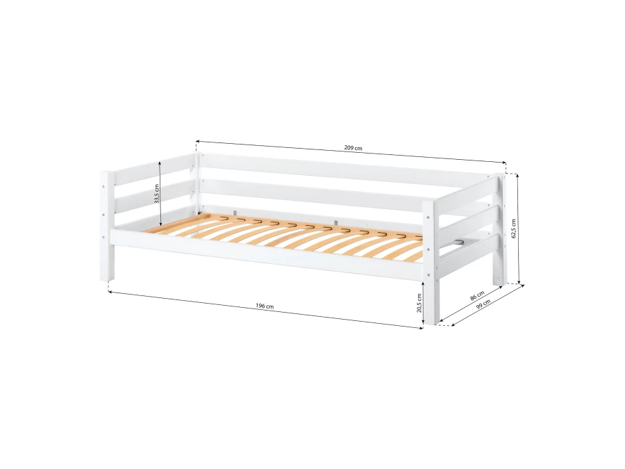 Hoppekids ECO Luxury bedbank 90x200 - luxe bodem - Afbeelding 3