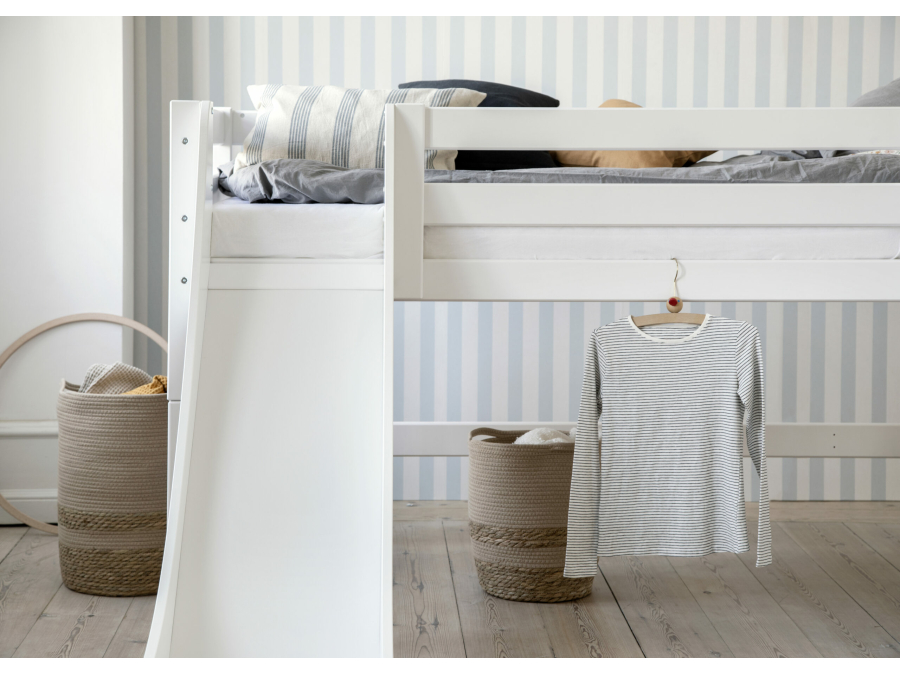 Hoppekids ECO Luxury halfhoogslaper met glijbaan 90x200 - rechte ladder - Afbeelding 2