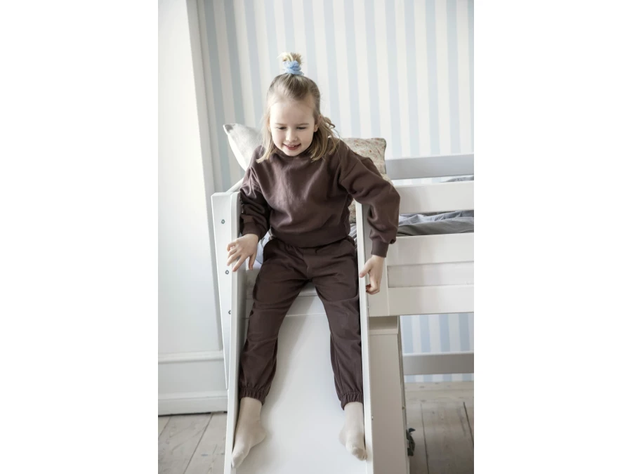 Hoppekids ECO Luxury halfhoogslaper met glijbaan 90x200 - rechte ladder - Afbeelding 3