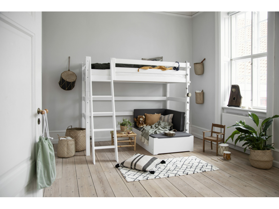 Hoppekids ECO Luxury hoogslaper 90x200 - schuine ladder - Afbeelding 5