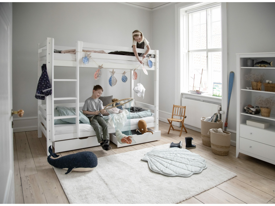 Hoppekids ECO Luxury hoog stapelbed 90x200 - rechte ladder - Afbeelding 4