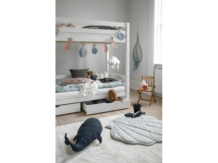 Hoppekids ECO Luxury hoog stapelbed 90x200 - rechte ladder - luxe bodems - Afbeelding 6