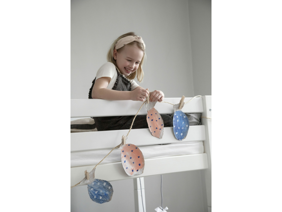 Hoppekids ECO Luxury hoog stapelbed 70x160 - rechte ladder - Afbeelding 5