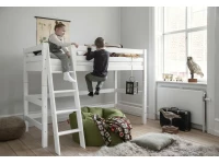 Hoppekids ECO Luxury verhoogde halfhoogslaper 90x200 - schuine ladder - Afbeelding 3