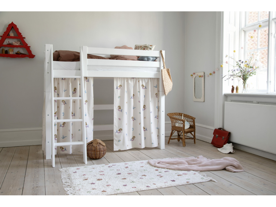 Hoppekids Mermaid gordijn - verhoogde halfhoogslaper 70x160 - Afbeelding 2