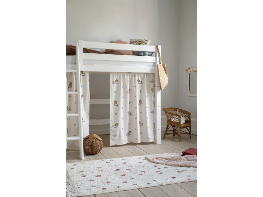 Hoppekids Mermaid gordijn - verhoogde halfhoogslaper 70x160 - Afbeelding 4