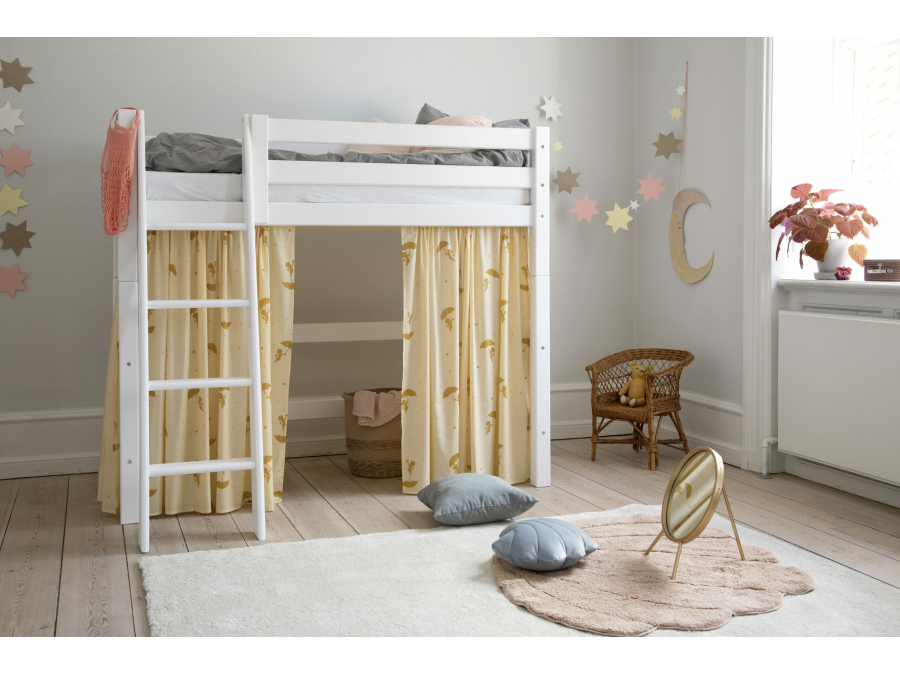 Hoppekids ECO Luxury verhoogde halfhoogslaper 70x160 - schuine ladder - Afbeelding 4