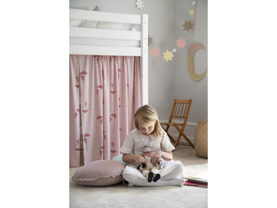 Hoppekids ECO Luxury verhoogde halfhoogslaper 90x200 - rechte ladder - Afbeelding 2