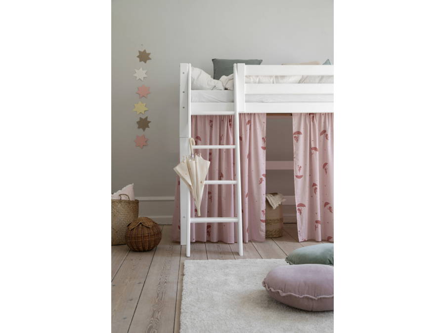 Hoppekids Ole Lukoie gordijn - verhoogde halfhoogslaper, Rood 70x160, 90x200 - Afbeelding 5