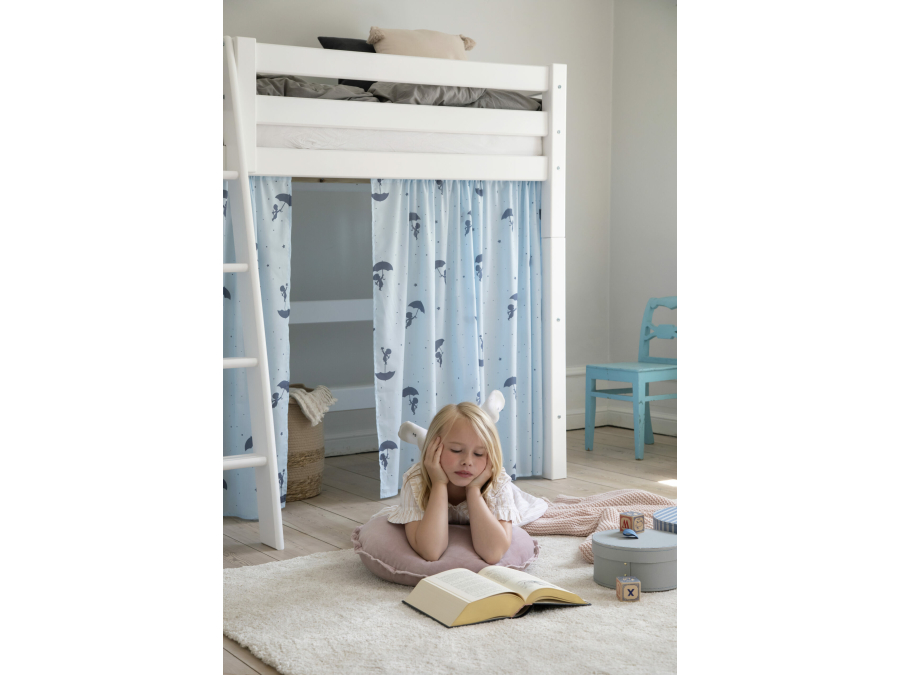 Hoppekids Ole Lukoie gordijn - verhoogde halfhoogslaper, Blauw 70x160, 90x200 - Afbeelding 3