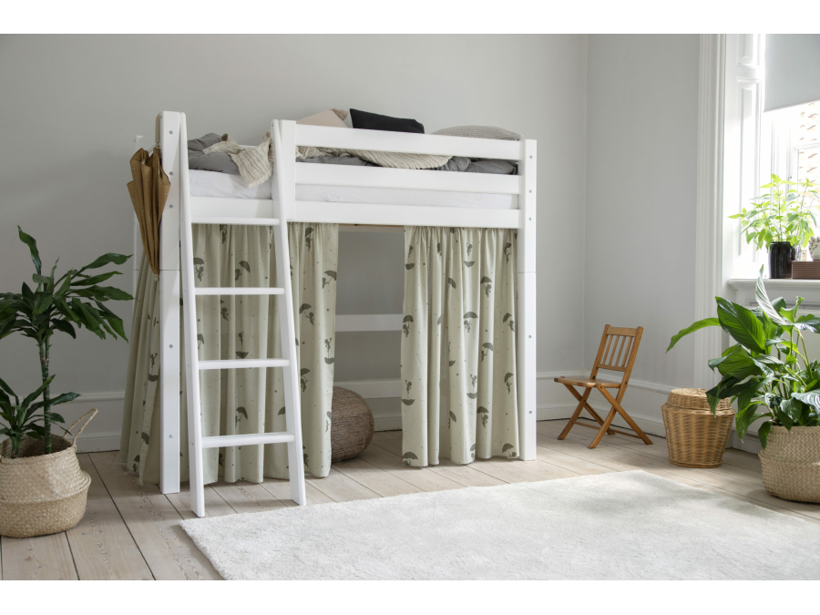 Hoppekids ECO Luxury verhoogde halfhoogslaper 70x160 - schuine ladder - Afbeelding 2