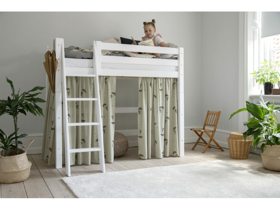 Hoppekids Ole Lukoie gordijn - verhoogde halfhoogslaper, Groen 70x160, 90x200 - Afbeelding 5