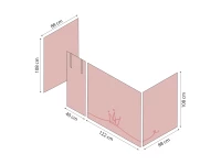 Hoppekids PRINCESS Gordijn - verhoogde halfhoogslaper 90x200 - Afbeelding 7