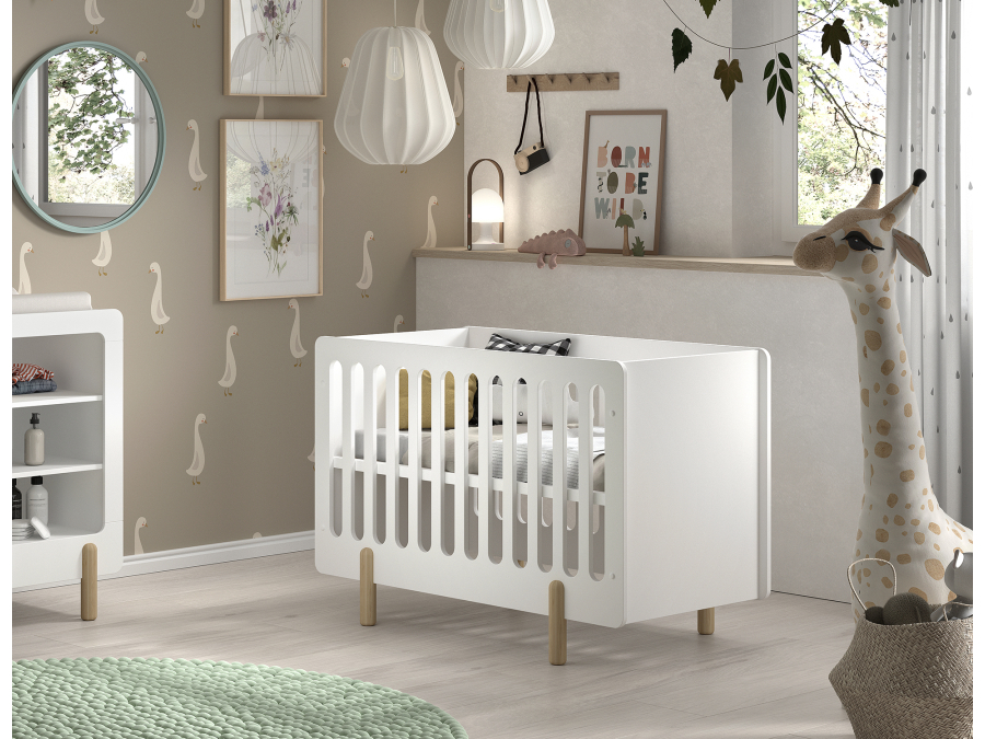 Jaxx Smile babybed 60x120 wit - Afbeelding 3